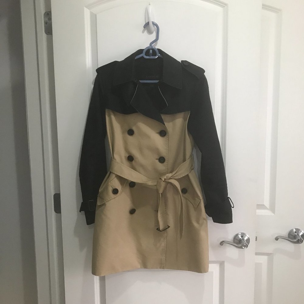Coach Colorblock Trench Coat